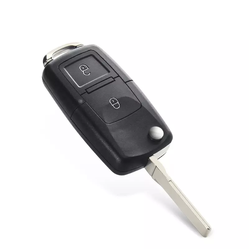 KEYYOU 2 Button Folding Car Remote Key Flip Folding Key Shell Case For Volkswagen Vw Jetta Golf Passat Beetle Skoda Seat Polo B5