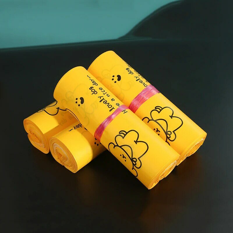 Saco plástico amarelo pequeno do correio, sacos de empacotamento expresso da selagem do auto, malotes enviando, 25x35cm, 28x42cm, 10 PCes