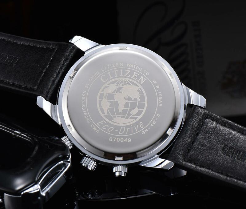 นาฬิกาหรู CITIZEN สำหรับผู้ชายนาฬิกาควอตซ์โครโนกราฟกันน้ำนาฬิกาผู้ชายแฟชั่นทหารนาฬิกาข้อมือสแตนเลส