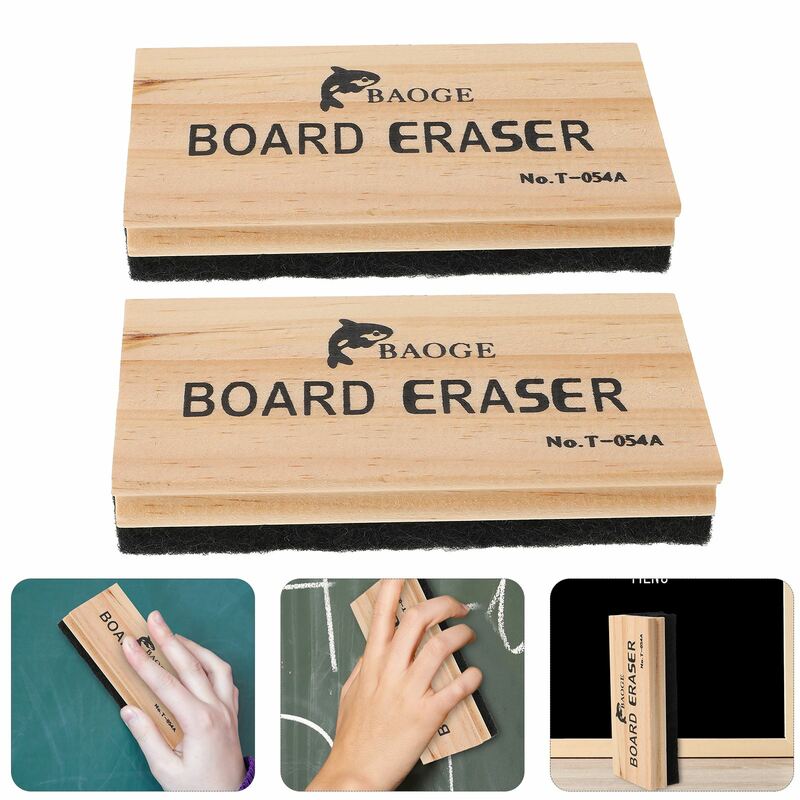 2pcs Blackboard Cleaner Dry Erase Board Cleaning Chalk Eraser Cleaner Whiteboard Eraser School Office Marker Cleaner Wipe