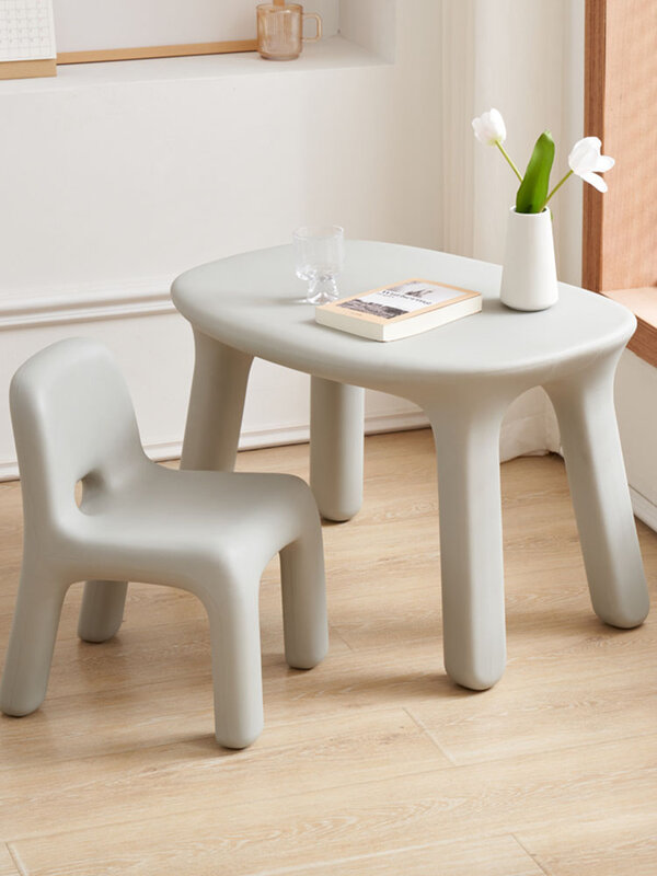 Скандинавская настольная мебель для девочек, пластиковый маленький письменный стол для школы, креативный стул для гостиной, учебы, письменный стол на заказ