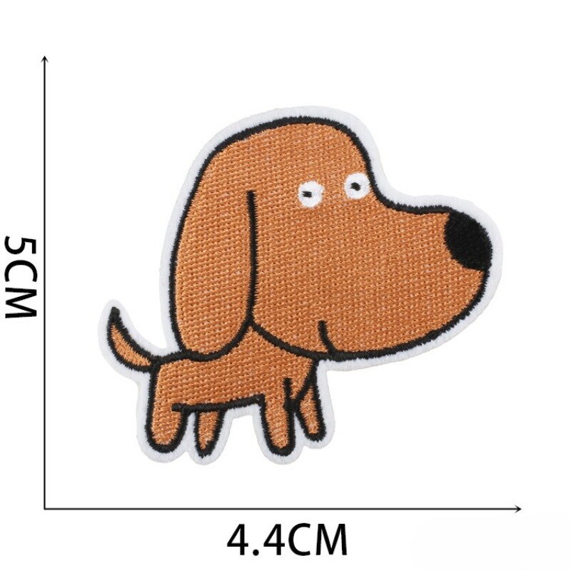 2024 neue Corgi Hund Tier Pfote Stickerei Stoff Patch DIY Etikett Wärme für Stoff Hut Tasche Jeans Rucksack schnell Eisen Nähen Kleber