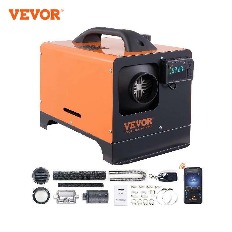 VEVOR 5/8KW Diesel Air Heater 12V All in One Car Heater with Silencer Remote Control for Car Truck Boat RV Parking Diesel Heater