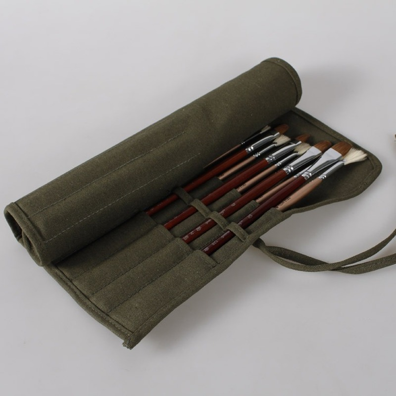 Холщовая ручка для гуаши, занавеска, масляная кисть, ручка, сумка для хранения гуаши