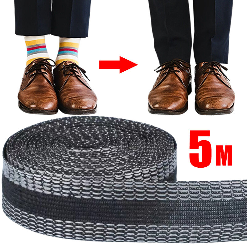 5m calças autoadesivas colar ferro em calças borda jean roupas diy costura fitas de tecido para hemming encurtar comprimento reparação calças