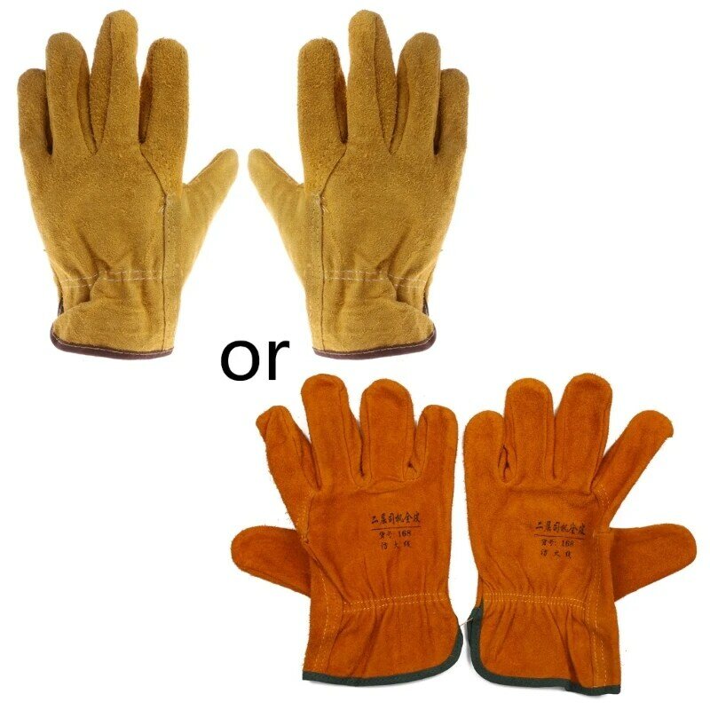 革製の安全保護手袋,溶接,耐摩耗性,1ペア