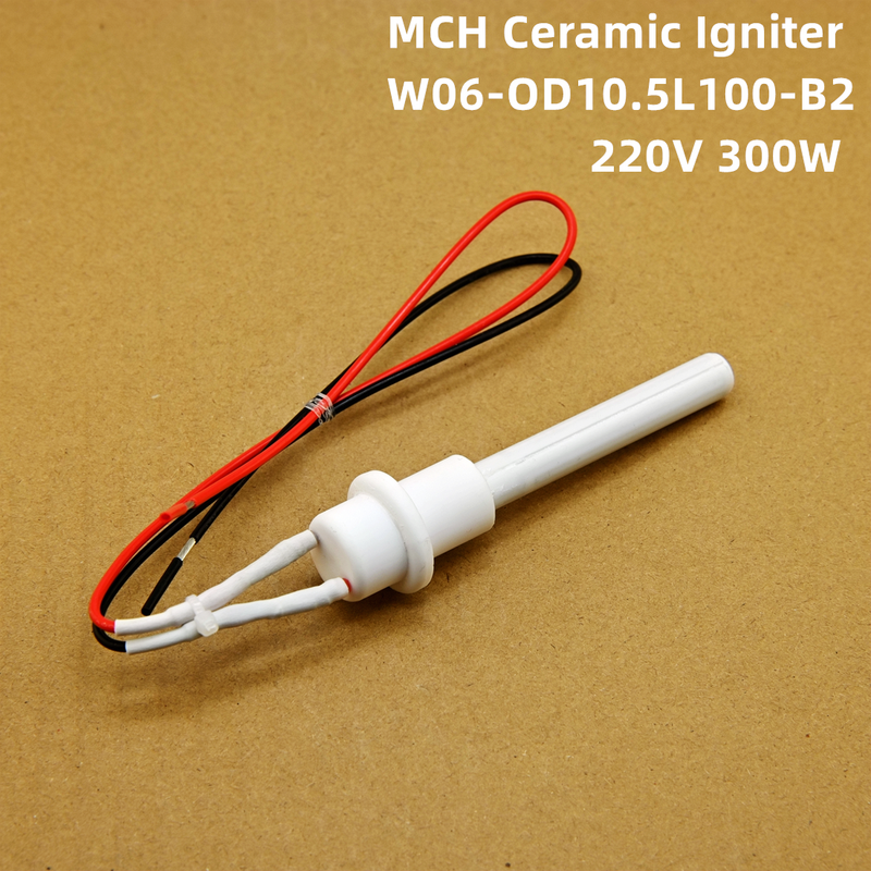 220V30 0 Вт керамический воспламенитель, керамический нагревательный патрон для пеллетной печи, 10,5*6,0*100 мм пеллетный прожектор