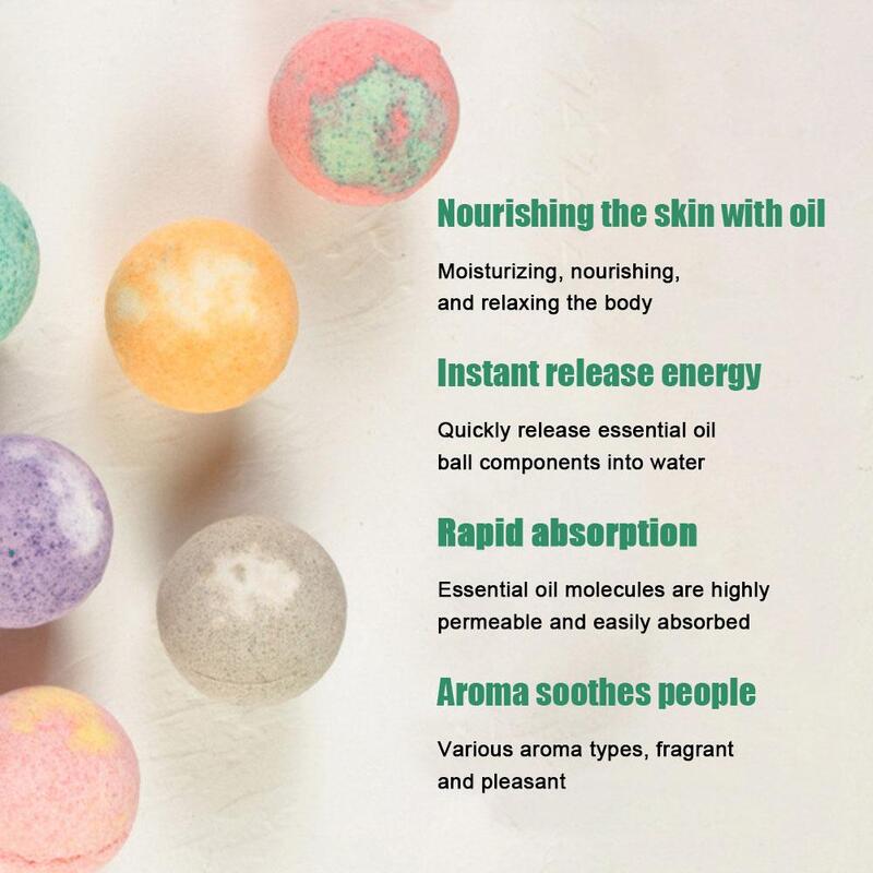 Bath Salt Ball Natural Bubble Bath Salt Ball Elaborate Oil Aromatherapy Type Deep Body Cleaner  Bath Salt Grains