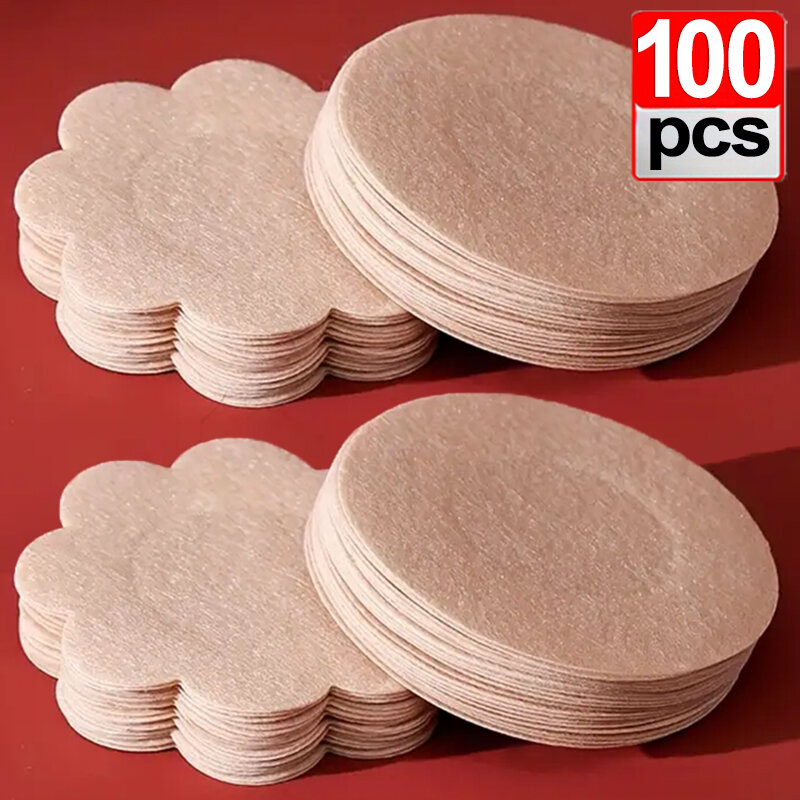 2/100 pezzi di petali del seno invisibili da donna nastro di sollevamento su adesivi per capezzoli del reggiseno adesivi per il petto accessori per copricapezzoli del reggiseno Adhesivo