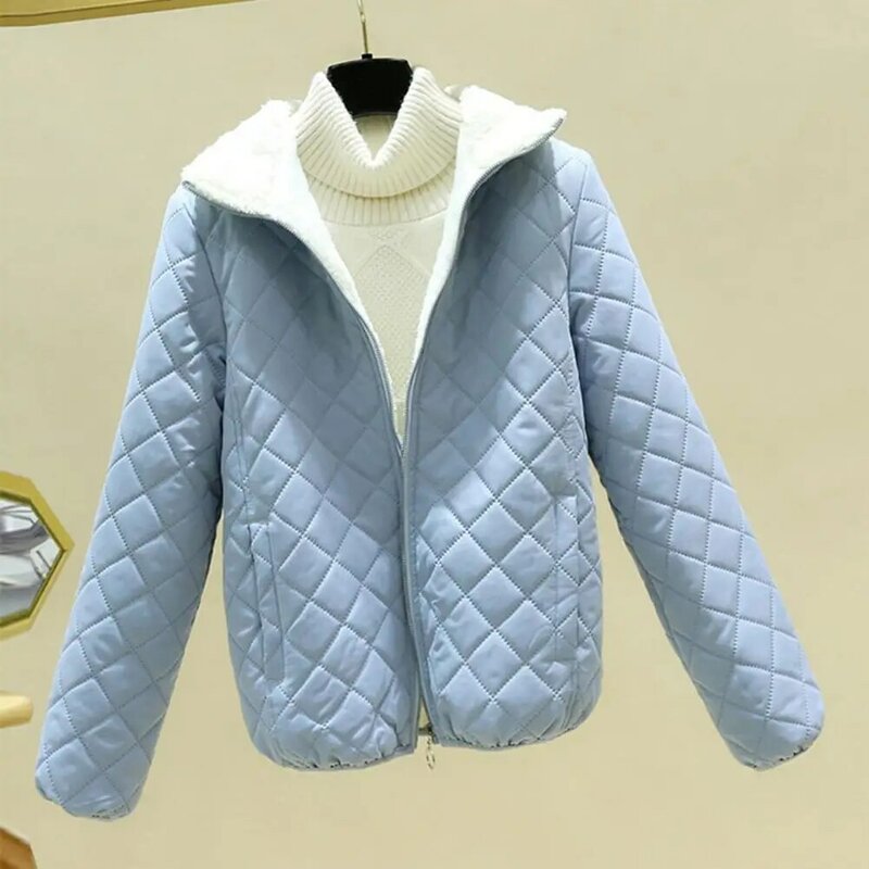 女性用フード付きウィンタージャケット,韓国のスノーコート,暖かいキルティングコート,キャンディーカラー,パッド入りパーカー,コットン,女性用,4xl
