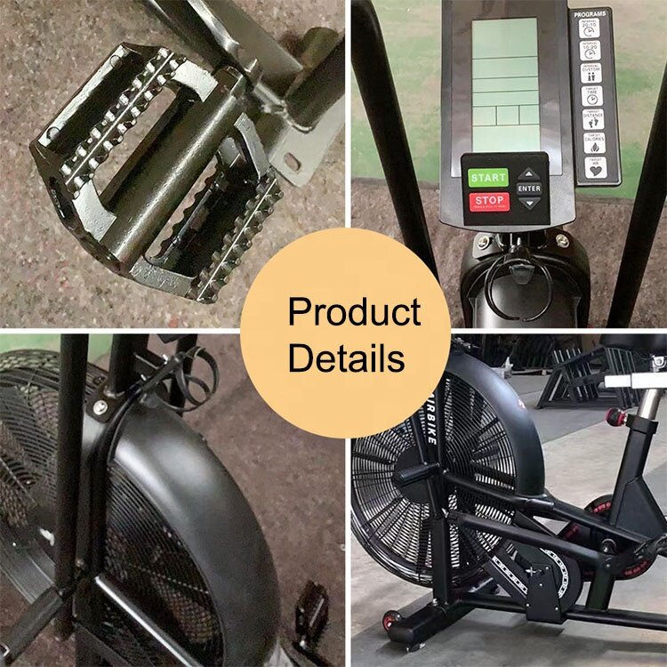 Bicicleta de aire para gimnasio interior, equipo de Fitness resistente, culturismo, moda