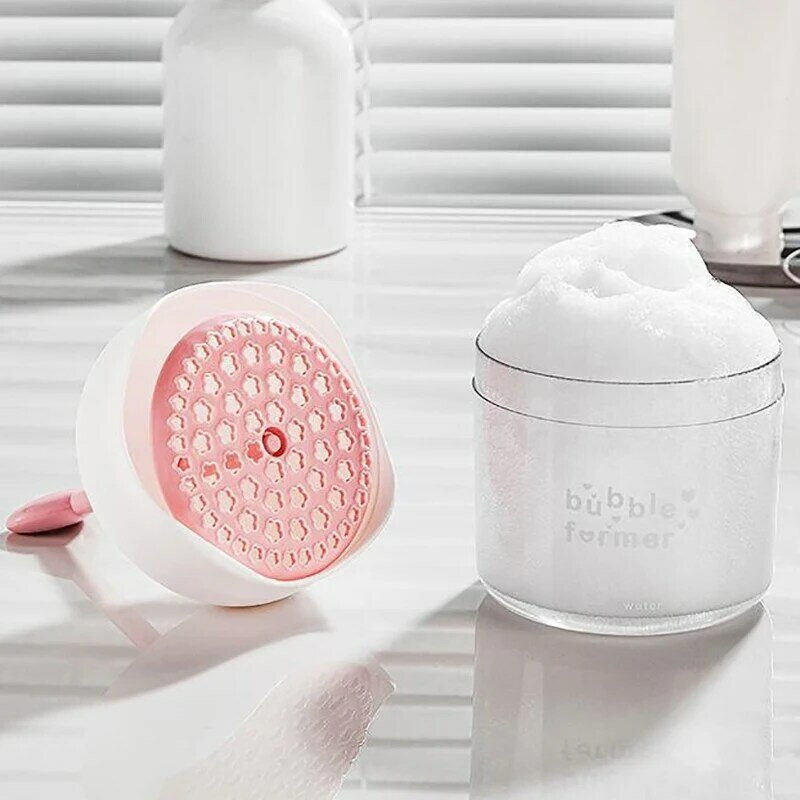 Portable Face Cleanser Shower Bath Shampoo Gel Foam Maker Bubble Press Foamer Device Cleansing Foaming Cup Make Up Removal Tool