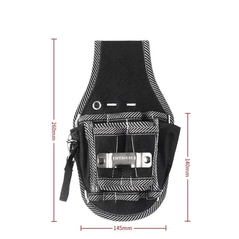 Multifuncional cintura bolso ferramenta saco, caixa do eletricista, chave de fenda Kit, tecido de nylon, suporte do cinto, ferramenta saco