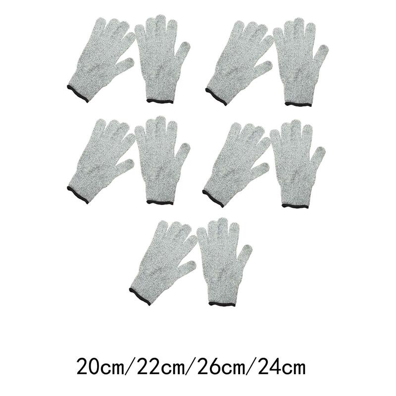 ถุงมือตัดหนาทนทานต่อรอยขีดข่วนใช้ในครัวถุงมือป้องกันการตัดถุงมือทำงานกลางแจ้ง