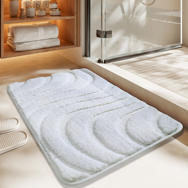 Tappetino da bagno floccato tappeto da interno adorabile tappeto da bagno assorbente d'acqua ingresso a casa cuscino per porta creativo tappetino caldo per camera da letto carino