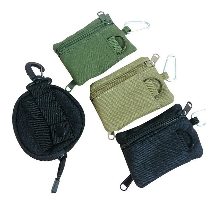 Mini Gadgets Molle Pouch Key Wallet Outdoor Portable Travel Zipper Belt Bag Purses Hunting Hiking Waist Wallet