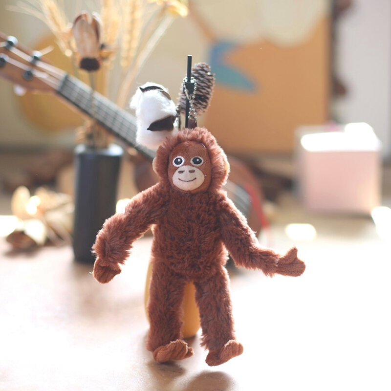 Dog Plush Toys Pet Squeaky Animal Toy Dog Bite-Resistant Clean Teeth Chew Toy Pet Supplies Interactive Toys Monkey