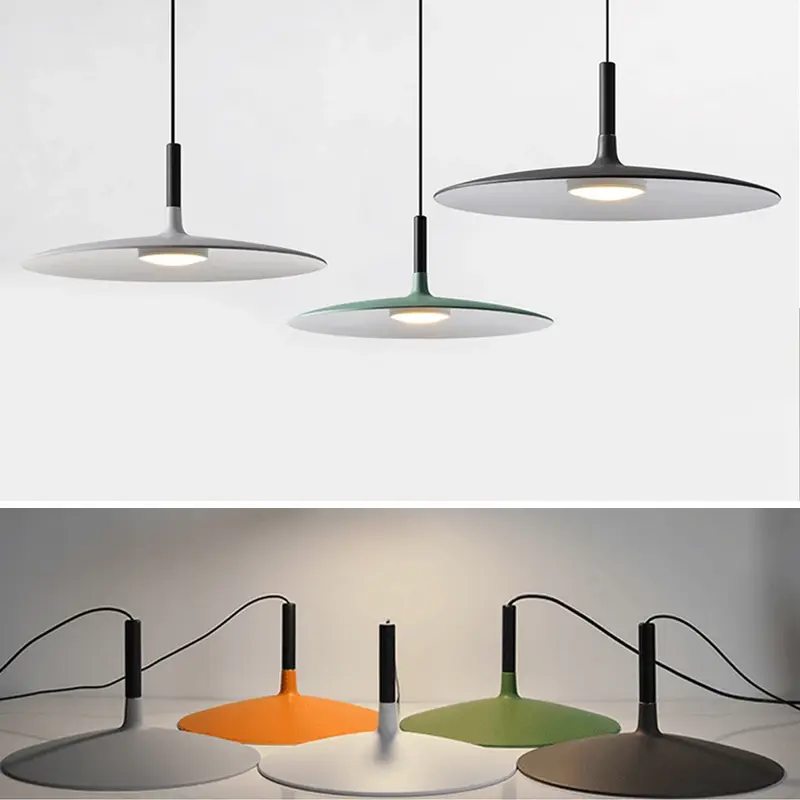 Nowoczesne lampy wiszące minimalistyczne lampy sufitowe LED wisząca lampa luksusowej osobowości twórczej kawiarni pojedynczy klosz Bar Room Deco
