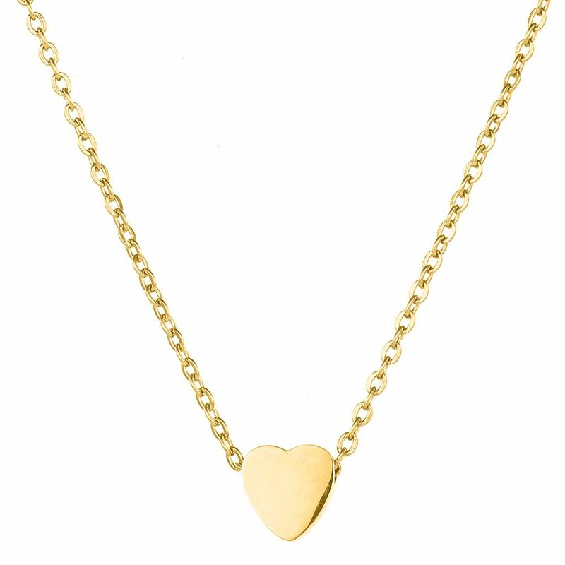 Halskette für Frauen Mode Liebe Choker Edelstahl Lange Kette Gold Farbe Custom Kragen Dainty Anhänger Erklärung Paar Geschenk