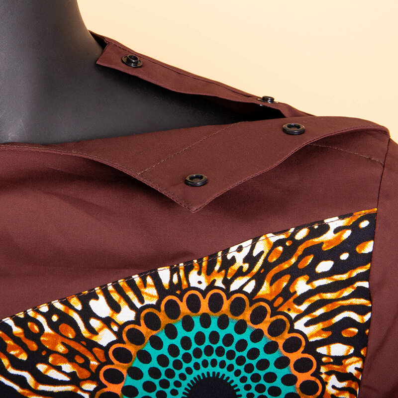 Afrykańskie ubrania dla par Dashiki damskie z nadrukiem do kolan dopasowane stroje dla mężczyzn patchworkowe zestawy topy i spodnie s20 c001