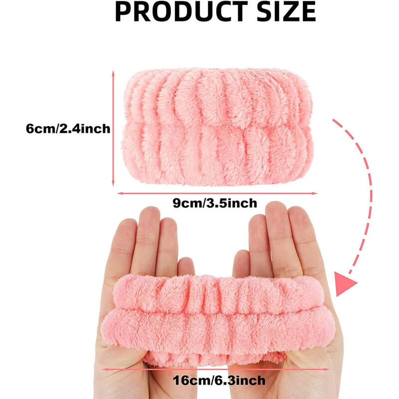 Spa Handgelenk Washband Mikrofaser Handgelenk Waschen Handtuch Band Armbänder für Gesicht Waschen Saugfähigen Armbänder Handgelenk Schweißband für Frauen