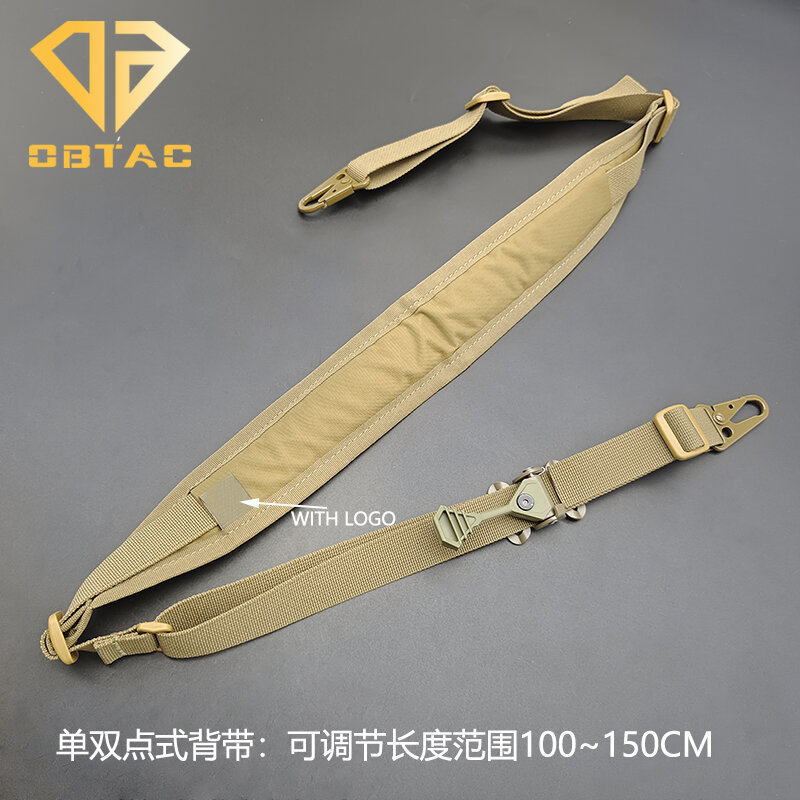 Airsoft Tactical 2 Point Nylon Sling cinturino regolabile rapido con gancio QD con becco d'aquila in metallo per accessorio da caccia all'aperto