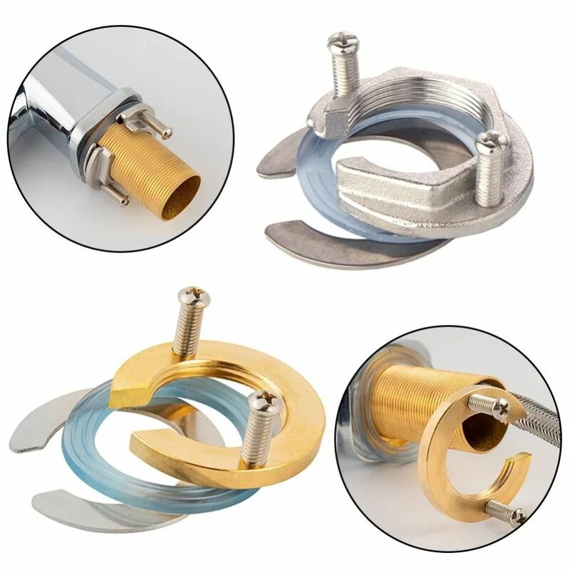 Anti-Loosing Faucet Nut Cap, Faucet Fixação Kit Acessórios, Torneira de lavatório, Fixação Fitting C Type Washer Tool, Casa, 32mm