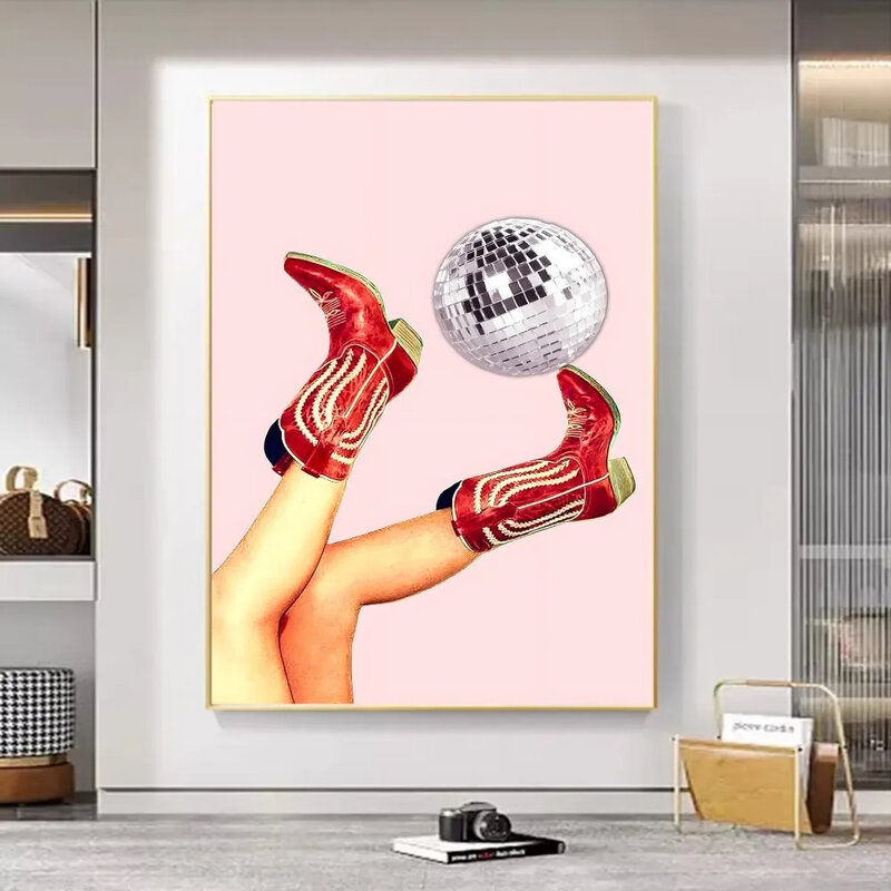 Affiche de fête Chang Ball Dancefloor, autocollant d'art auto-adhésif, rétro, papier kraft, bricolage, chambre, bar, décoration vintage, 73