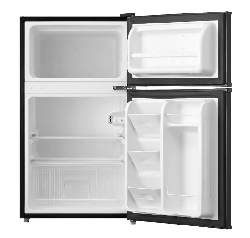 Mini-refrigerador Arctic King 2 Door com freezer, E-Star preta, 3.2 Cu ft, ARM32D5ABB