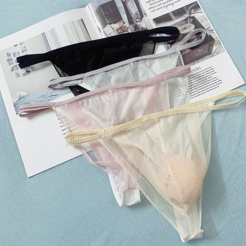 Celana dalam pria seksi tembus pandang celana dalam berkantong jaring tipis celana dalam tembus pandang celana dalam transparan