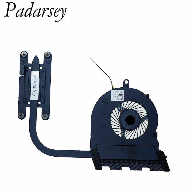 Padarsey substituição ventilador de refrigeração com dissipador calor para dell insipron 5565 5567 5767 15.6 "série integrada versão gráfica t6x66