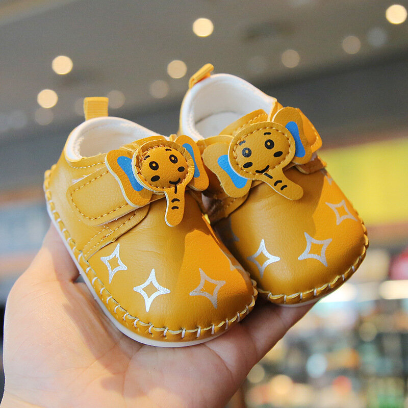 Scarpe da bambino con fondo morbido carino scarpe da neonato primaverili antiscivolo per scarpe con cuciture per ragazze dei ragazzi