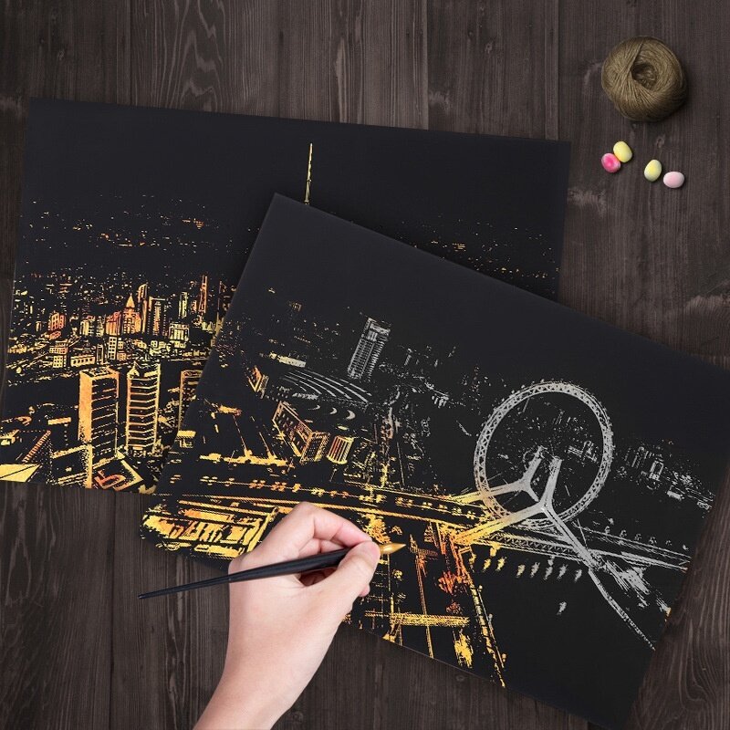 New York City Night Travel View Paris DIY Picture Home Decoration Christmas Gift School Supplies  Canvas Painting Blank