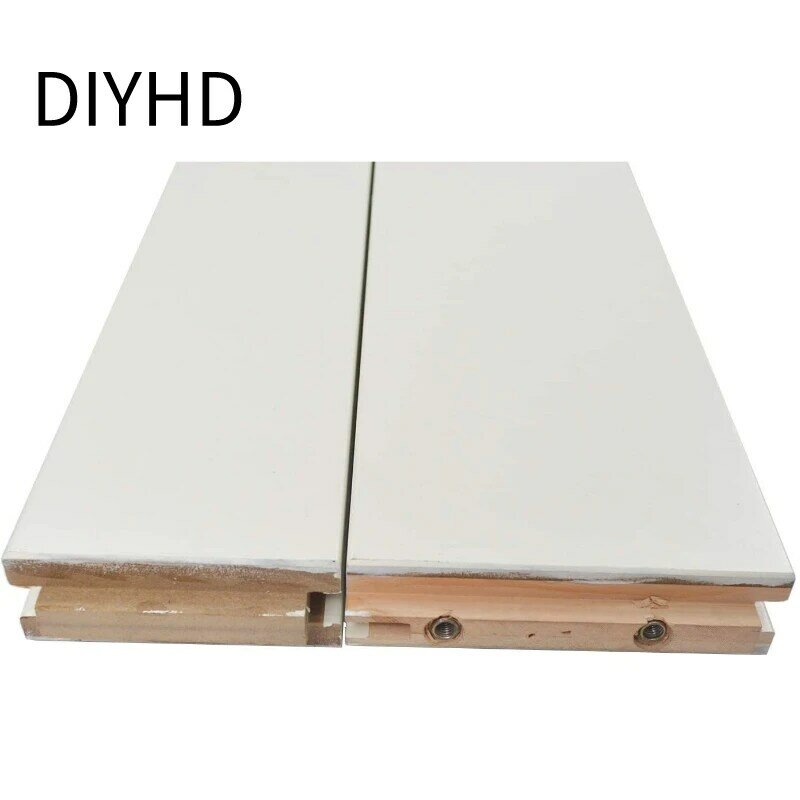 Diyhd 38x84インチフィッシュボーンv字型スライディングバーンスラブmdfソリッドコア強化ドアパネル (分解済み)