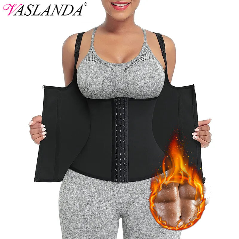 Sweat Waist Trainer Vest Slimming Corset for Weight Loss Body Shaper Sauna Suit Compression Shirt Belly Girdle Tops Shapewear