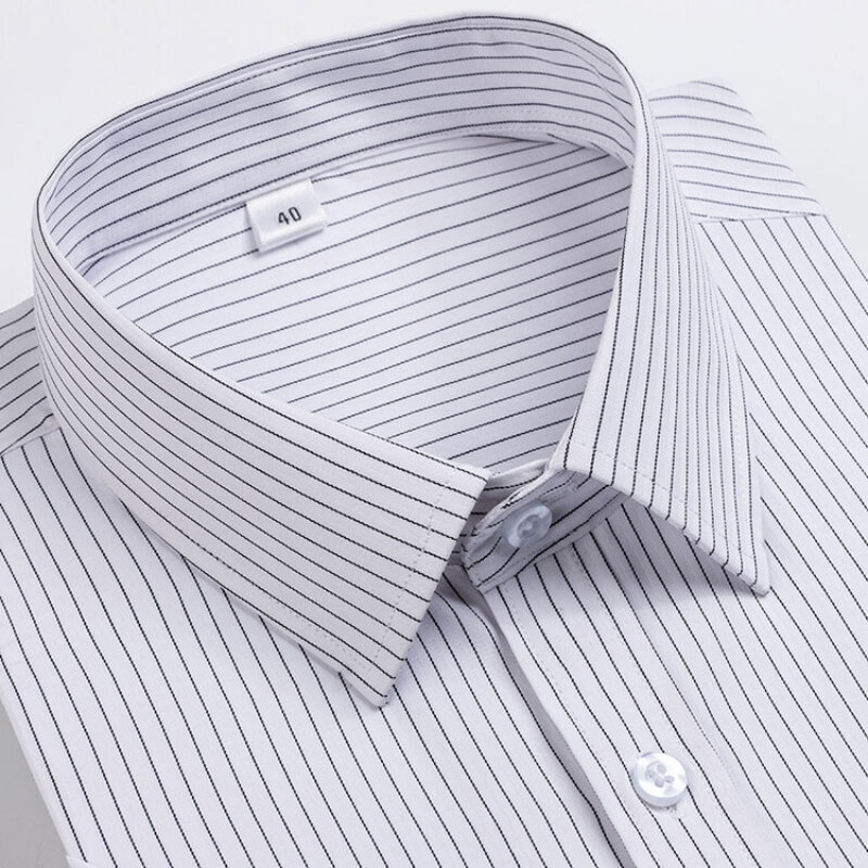 Herren Slim-Fit hochwertiges Shirt, lässig. Atmungsaktives Wicking Business Casual Kurzarmhemd mit Baumwolle. 22 Farbe