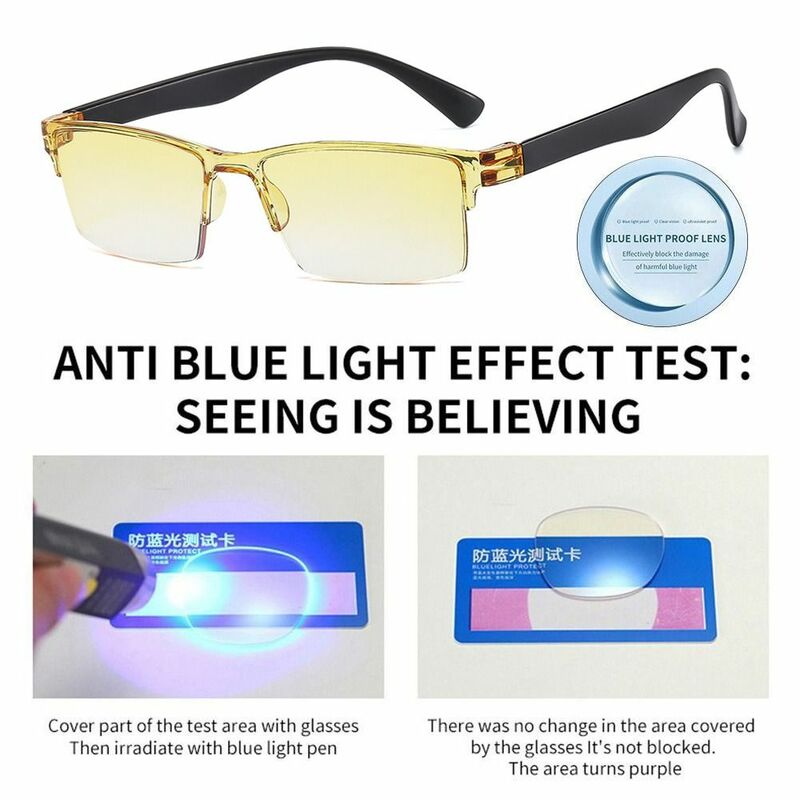 Anti Blue Ray Reading Glasses Smart Automatic Zoom Reading Glasses Autofocus Power Half-Rim Near Far Computer Glasses
