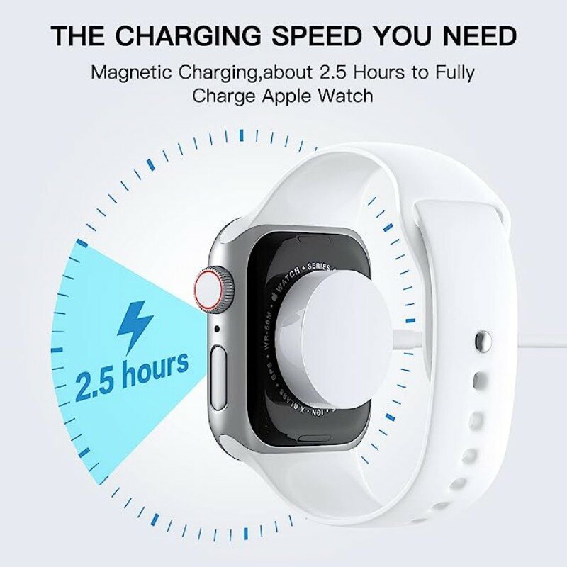 Für iwatch Serie 9 8 7 6 5 se magnetisches kabelloses Ladegerät USB c für Apple Watch 4 3 2 1 Schnell ladekabel Zubehör