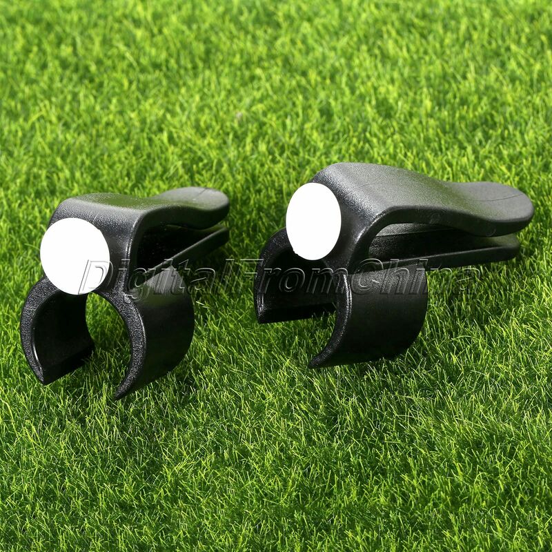 Putter de Golf Simple de plástico, soporte de Clip, bolsa organizadora de Putting, contenedor, marcador de pelota, Ayuda de entrenamiento de Golf negra, 2 piezas