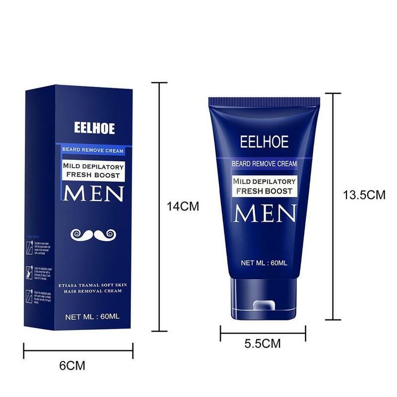 Crema de depilación de barba para hombres, inhibidor de eliminación permanente, Spray suave para el cuerpo, Barba, axila, Crema de cuidado depilatorio