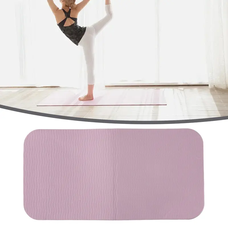Mini Tapetes de Yoga Leve, Indeformável, Altamente Resiliente, Joelho Almofada Mat, TPE, Cor Aleatória, Macio, 340*17*6mm, Esportes