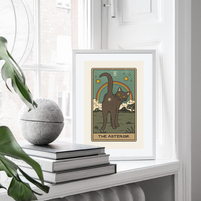 Justice Strength Temperance Tarot Cat Wall Art Canvas Painting Nordic poster And Prints Wall Picture For Living Room Home Decor