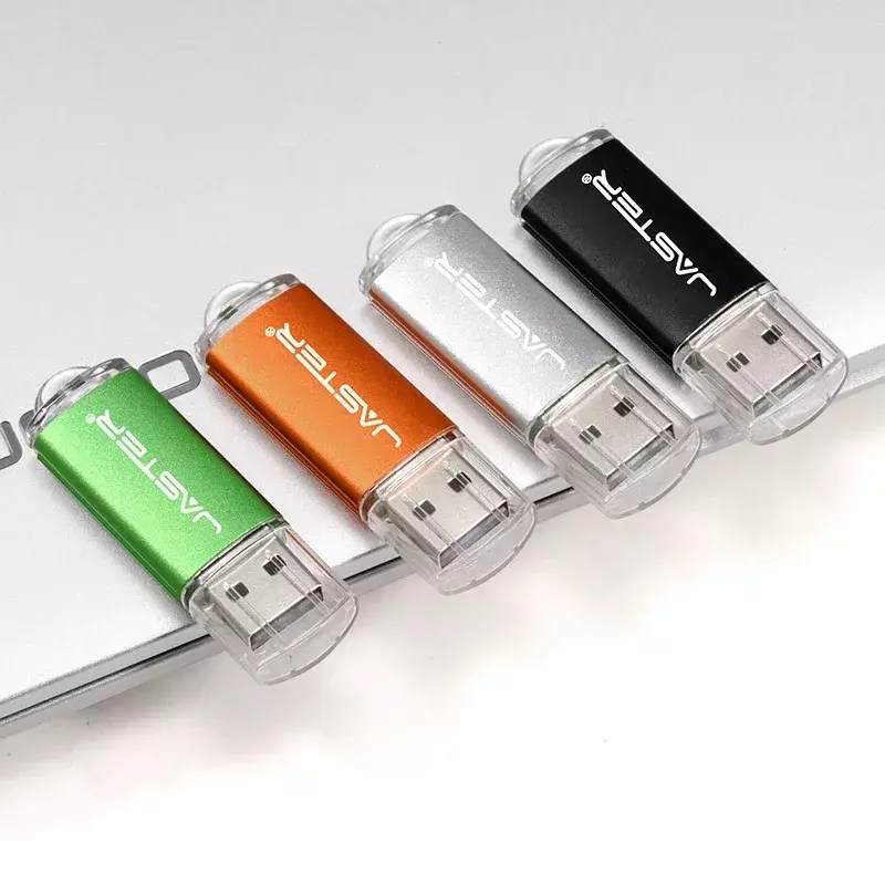 محرك أقراص فلاش USB 2.0 من JASTER-Color ، عصا ذاكرة ، قلم قيادة ، محرك أقراص محمول للهواتف الذكية ، سلسلة مفاتيح مجانية مخصصة ، 16 جيجابايت ، 32 جيجابايت ، 64 جيجابايت ، 4 جيجابايت