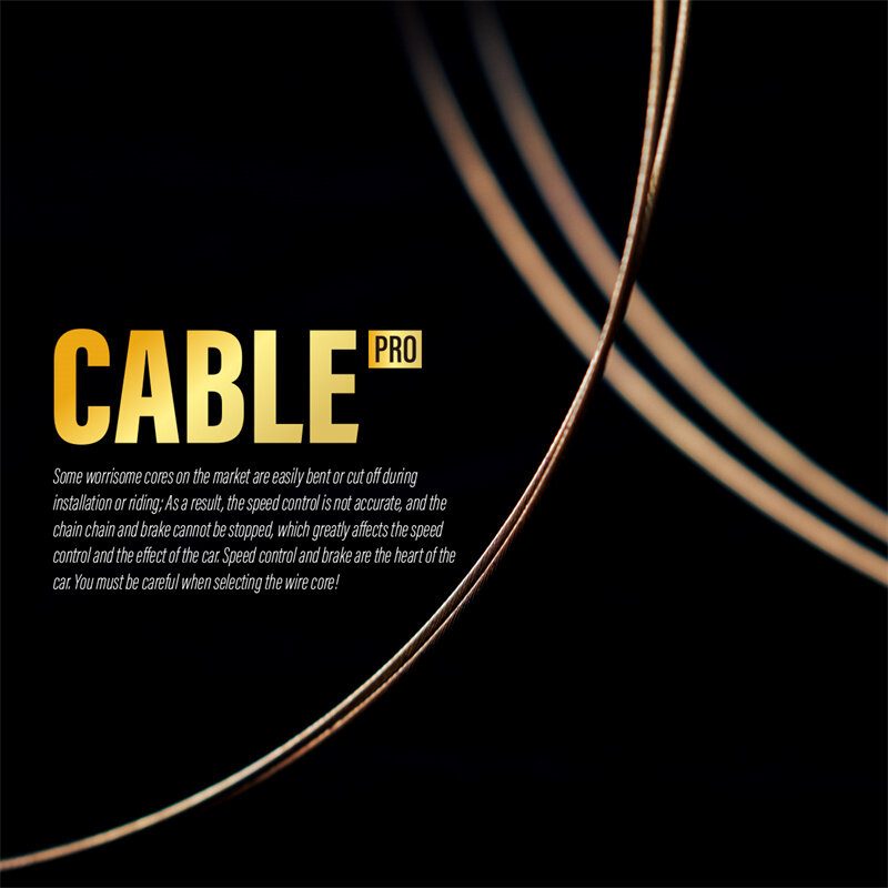 Cable de cambio de bicicleta CNC para evitar la oxidación, accesorio de desviador trasero y delantero dorado para bicicleta de montaña