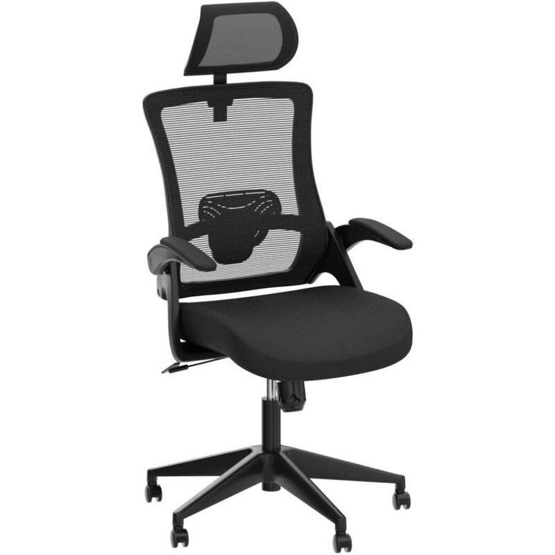 Encosto de cabeça encosto alto, altura ajustável, design ergonômico, mesa do computador do escritório, suporte lombar executivo