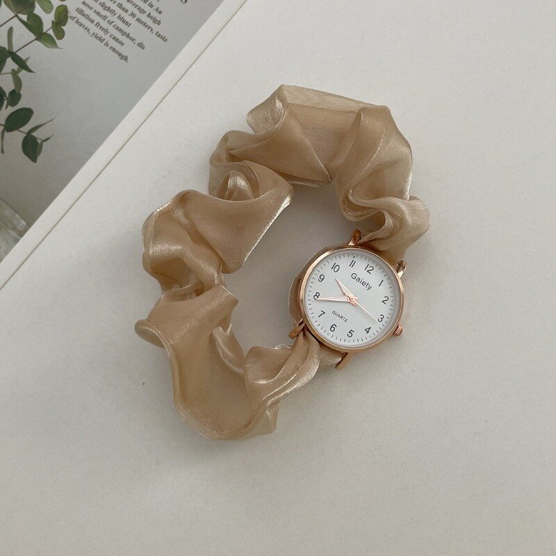 Kreatywny wstążkowy zegarek cyfrowy mała wróżka elegancki zegarek studencki bez bransoletka z zapięciem zegarka Reloj