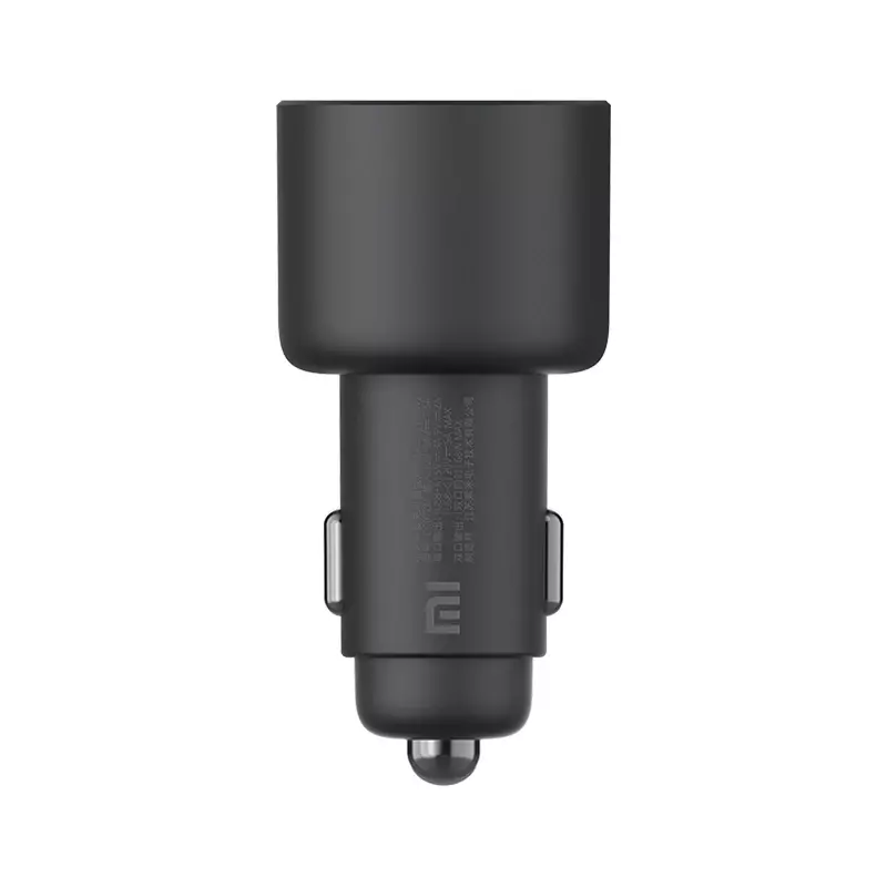 Original Xiaomi 100W Car Charger Dual USB Quick Charge Mi Car Charger USB-A USB-C Dual Output LED Light With 5A Cable