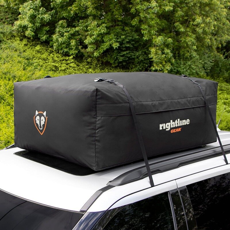 3 Weatherproof Rooftop Cargo Carrier for Top of Vehicle, Attaches With or Without Roof Rack, 18 Cubic Feet, Black