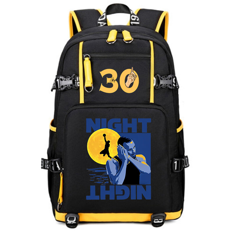 Curarry Youthプリントバックパック、カジュアルな学生のランドセル、大容量、屋外旅行バッグ