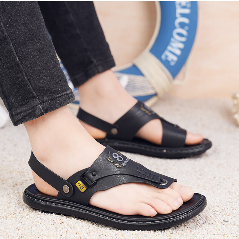 2024 męskie sandały miękka podeszwa antypoślizgowa buty na plażę lato nowe męskie klapki casualowa kurtka sandały Daiwa rwal 리polets